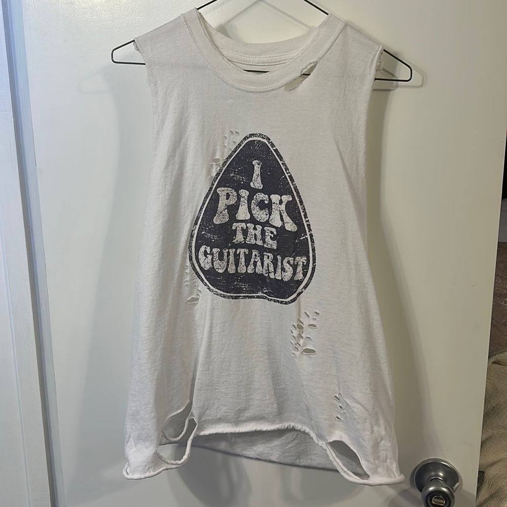 Mamie Ruth Mush Festival “I Pick the Guitarist” Distressed Top